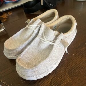 Hey Dude Beige Slip-On Loafers